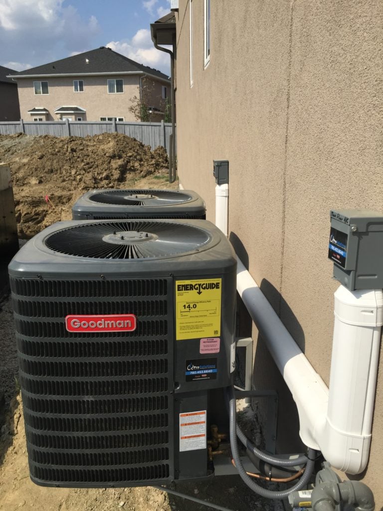 new AC installation by professional AC install contractor