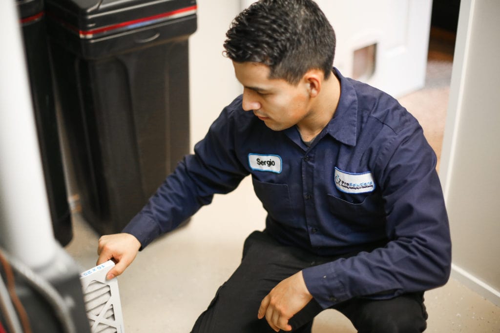 ProSolutions PHAC technician fixing furnace error codes